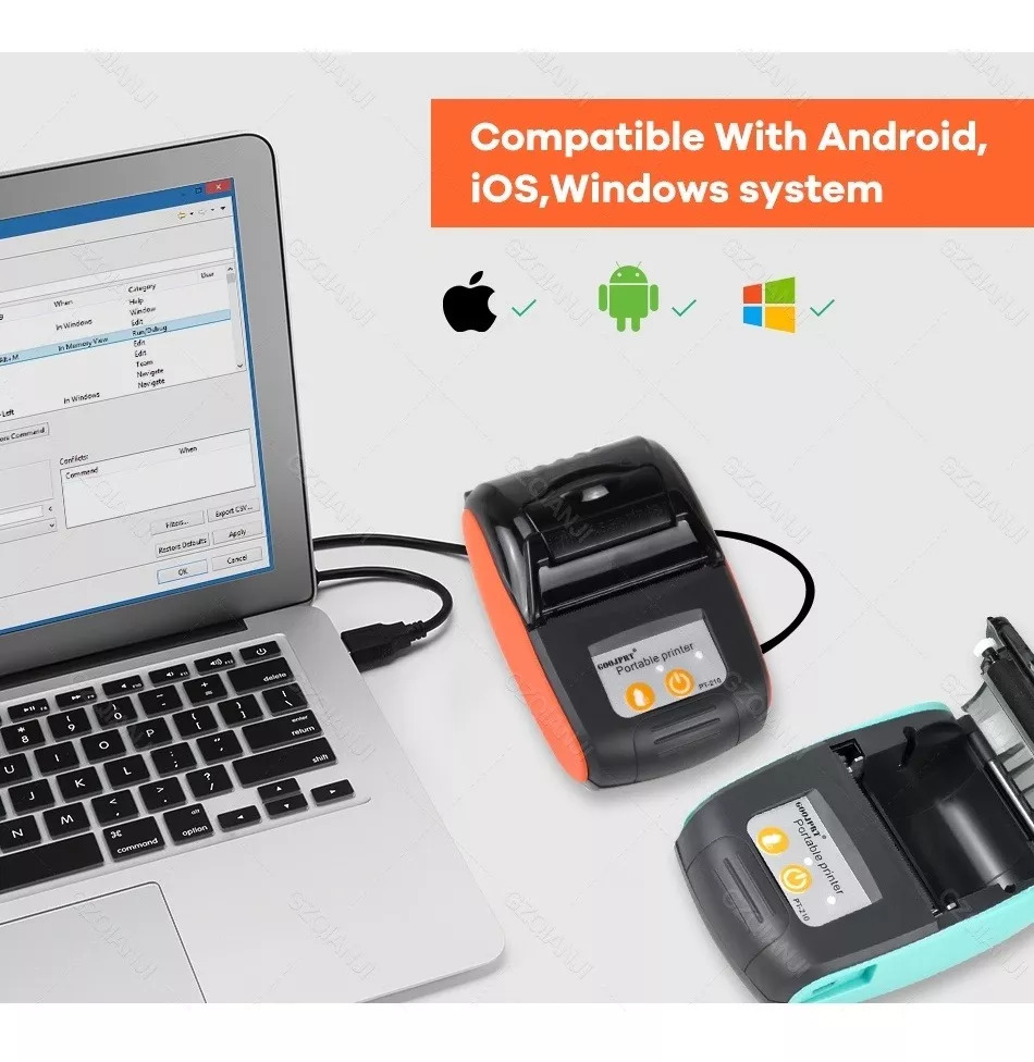 Impresora térmica bluetooth portátil de 58 mm - Imagen 4